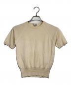 CELINEセリーヌ）の古着「シルク・カシミヤ混半袖ニット」｜アイボリー