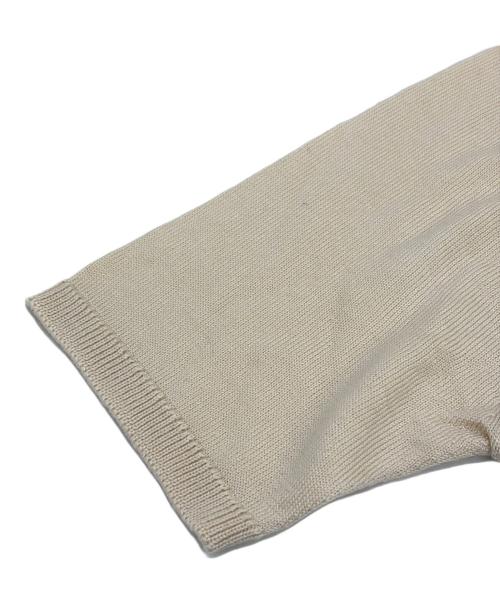CELINE（セリーヌ）CELINE (セリーヌ) シルク・カシミヤ混半袖ニット アイボリー サイズ:SIZE 36（S）の古着・服飾アイテム