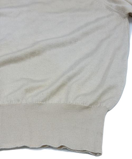 CELINE（セリーヌ）CELINE (セリーヌ) シルク・カシミヤ混半袖ニット アイボリー サイズ:SIZE 36（S）の古着・服飾アイテム
