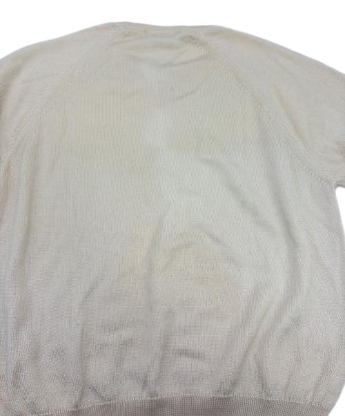 CELINE（セリーヌ）CELINE (セリーヌ) シルク・カシミヤ混半袖ニット アイボリー サイズ:SIZE 36（S）の古着・服飾アイテム