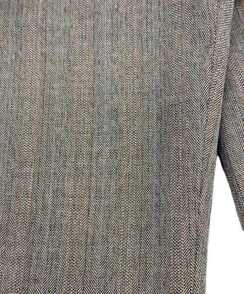 AURALEE（オーラリー）AURALEE (オーラリー) WOOL SILK HERRINGBONE WIDE SLACKS ブラウン サイズ:SIZE 4の古着・服飾アイテム