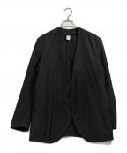 NO CONTROL AIRノーコントロールエアー）の古着「ポリエステル リンクルタフタ ノーカラージャケット」｜ブラック