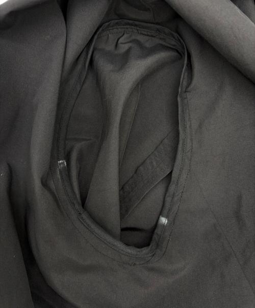 NO CONTROL AIR（ノーコントロールエアー）no control air (ノーコントロールエアー) ポリエステル リンクルタフタ ノーカラージャケット ブラック サイズ:SIZE Mの古着・服飾アイテム