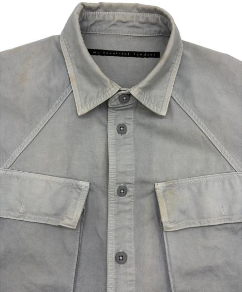My Beautiful Landlet（マイビューティフルランドレット）My Beautiful Landlet (マイビューティフルランドレット) シャツジャケット グレー サイズ:SIZE 1の古着・服飾アイテム