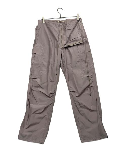 AURALEE（オーラリー）AURALEE (オーラリー) HIGH COUNT LIGHT NYLON FATIGUE PANTS ピンク サイズ:SIZE 5（5L)の古着・服飾アイテム