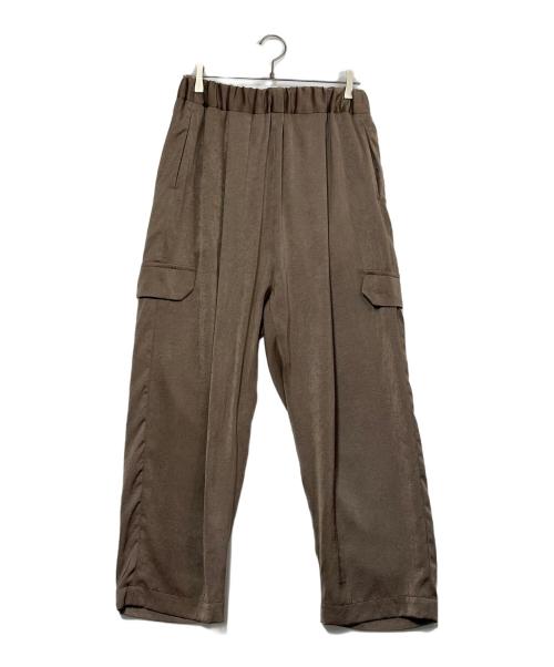 NO CONTROL AIR（ノーコントロールエアー）no control air (ノーコントロールエアー) ２タックテーパードパンツ ブラウン サイズ:SIZE Mの古着・服飾アイテム