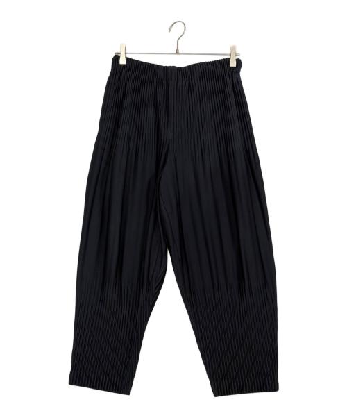 HOMME PLISSE ISSEY MIYAKE（オム プリッセ イッセイ ミヤケ）HOMME PLISSE ISSEY MIYAKE (オム プリッセ イッセイ ミヤケ) プリーツパンツ ネイビー サイズ:SIZE 1の古着・服飾アイテム