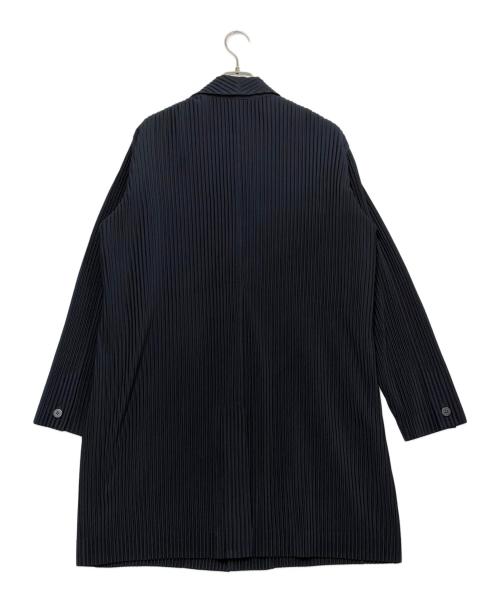 HOMME PLISSE ISSEY MIYAKE（オム プリッセ イッセイ ミヤケ）HOMME PLISSE ISSEY MIYAKE (オム プリッセ イッセイ ミヤケ) プリーツコート ネイビー サイズ:SIZE 3の古着・服飾アイテム