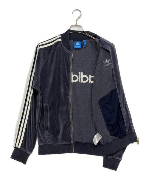 adidas Originals（アディダスオリジナル）adidas originals (アディダスオリジナル) ベロアトラックジャケット ネイビー サイズ:SIZE Lの古着・服飾アイテム
