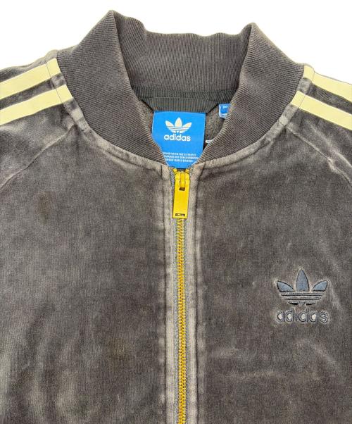 adidas Originals（アディダスオリジナル）adidas originals (アディダスオリジナル) ベロアトラックジャケット ネイビー サイズ:SIZE Lの古着・服飾アイテム