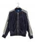 adidas originals（アディダスオリジナル）の古着「ベロアトラックジャケット」｜ネイビー