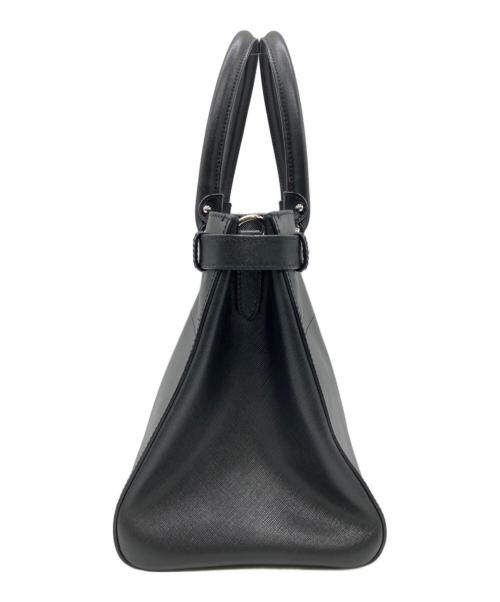 Salvatore Ferragamo（サルヴァトーレ フェラガモ）Salvatore Ferragamo (サルヴァトーレ フェラガモ) ダブルガンチーニ 2WAYトートバッグ ブラックの古着・服飾アイテム