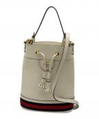 GUCCIグッチ）の古着「スモールバケットバッグ」｜ホワイト