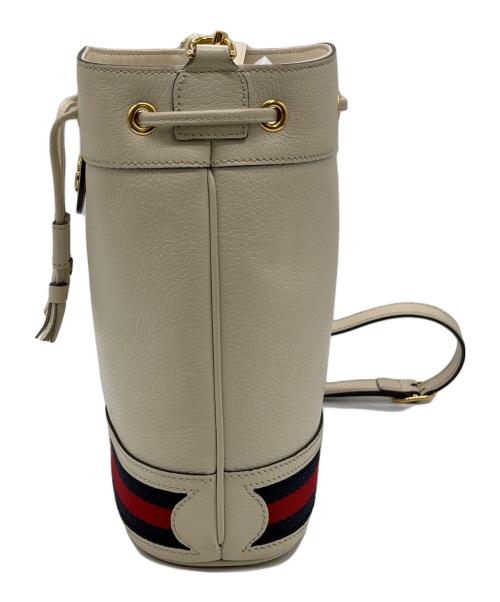 GUCCI（グッチ）GUCCI (グッチ) スモールバケットバッグ ホワイトの古着・服飾アイテム