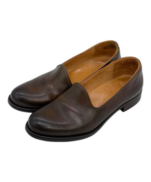 MOTO（モト）MOTO (モト) レザースリッポン ブラウン サイズ:SIZE 2（24cm）の古着・服飾アイテム