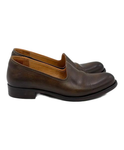 MOTO（モト）MOTO (モト) レザースリッポン ブラウン サイズ:SIZE 2（24cm）の古着・服飾アイテム