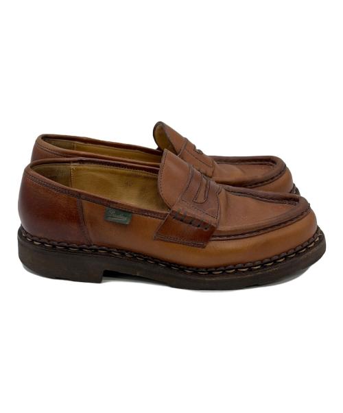 PARABOOT（パラブーツ）PARABOOT (パラブーツ) コインローファー ブラウン サイズ:SIZE 23.5cmの古着・服飾アイテム