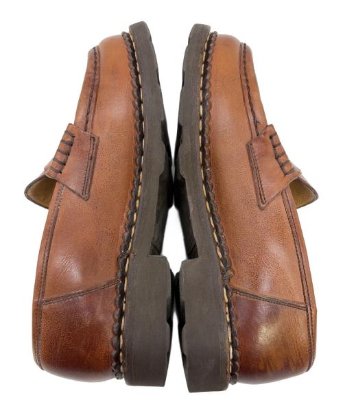 PARABOOT（パラブーツ）PARABOOT (パラブーツ) コインローファー ブラウン サイズ:SIZE 23.5cmの古着・服飾アイテム