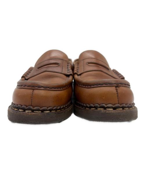 PARABOOT（パラブーツ）PARABOOT (パラブーツ) コインローファー ブラウン サイズ:SIZE 23.5cmの古着・服飾アイテム