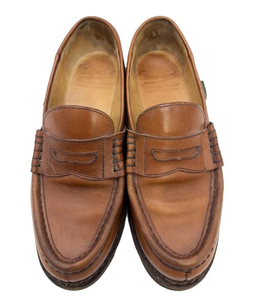 PARABOOT（パラブーツ）PARABOOT (パラブーツ) コインローファー ブラウン サイズ:SIZE 23.5cmの古着・服飾アイテム