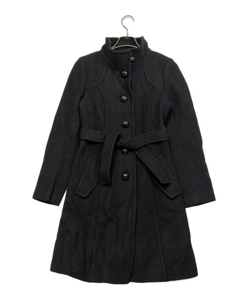 BURBERRY BLUE LABEL（バーバリー ブルー レーベル）BURBERRY BLUE LABEL (バーバリー ブルー レーベル) ウールコート ブラック サイズ:SIZE Lの古着・服飾アイテム