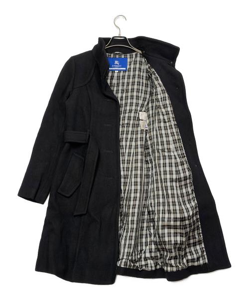 BURBERRY BLUE LABEL（バーバリー ブルー レーベル）BURBERRY BLUE LABEL (バーバリー ブルー レーベル) ウールコート ブラック サイズ:SIZE Lの古着・服飾アイテム