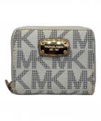 MICHAEL KORSマイケル・コース）の古着「ラウンドファスナー財布」｜ホワイト