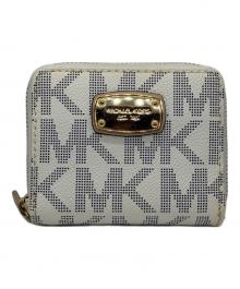 MICHAEL KORS（マイケル・コース）の古着「ラウンドファスナー財布」｜ホワイト