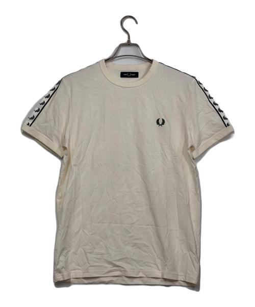 FRED PERRY（フレッドペリー）FRED PERRY (フレッドペリー) 半袖Tシャツ アイボリー サイズ:SIZE Mの古着・服飾アイテム