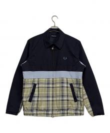 FRED PERRY（フレッドペリー）の古着「パネルドキャバンジャケット」｜ネイビー