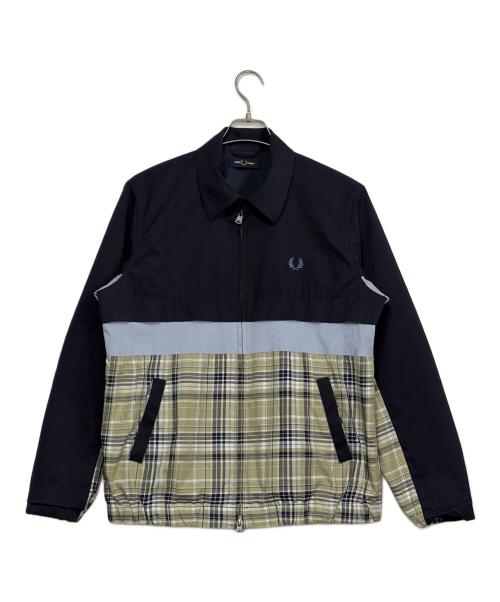 FRED PERRY（フレッドペリー）FRED PERRY (フレッドペリー) パネルドキャバンジャケット ネイビー サイズ:SIZE Mの古着・服飾アイテム