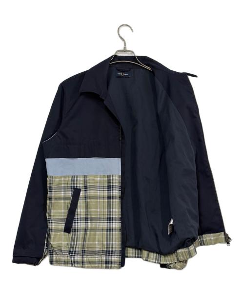 FRED PERRY（フレッドペリー）FRED PERRY (フレッドペリー) パネルドキャバンジャケット ネイビー サイズ:SIZE Mの古着・服飾アイテム