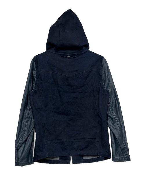 NO ID.（ノーアイディー）NO ID. (ノーアイディー) デニム切替ジャケット インディゴ サイズ:SIZE Lの古着・服飾アイテム