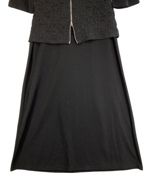 eimee law（エイミーロウ）eimee law (エイミーロウ) ビスチェ付半袖ワンピース ブラック サイズ:SIZE 38の古着・服飾アイテム