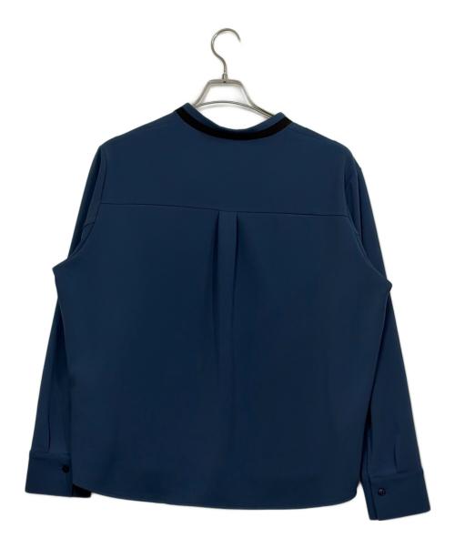 icB（アイシービー）icB (アイシービー) 長袖ブラウス ブルー サイズ:SIZE XLの古着・服飾アイテム