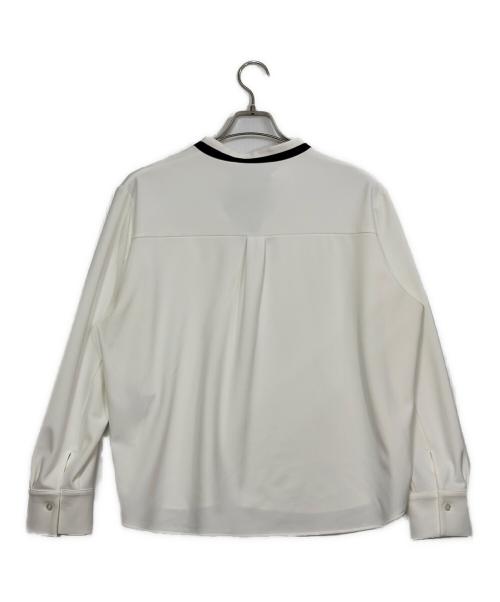 icB（アイシービー）icB (アイシービー) 長袖ブラウス ホワイト サイズ:SIZE XLの古着・服飾アイテム