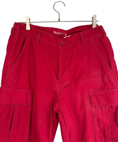 SUPREME（シュプリーム）Supreme (シュプリーム) カーゴパンツ レッド サイズ:SIZE 34（LL)の古着・服飾アイテム