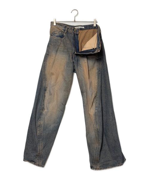 NVRFRGT（ネヴァーフォーゲット）NVRFRGT (ネヴァーフォーゲット) 3D Twisted Jeans インディゴ サイズ:SIZE 2（M)の古着・服飾アイテム
