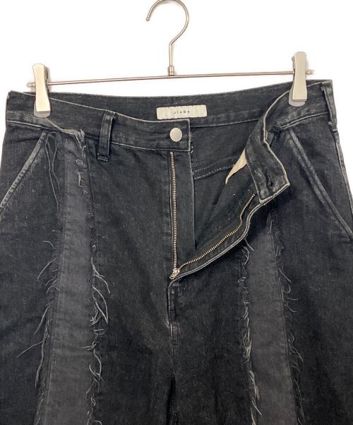jieda（ジエダ）Jieda (ジエダ) SWITCHING OVER DENIM PANTS/スイッチング オーバー デニム パンツ ブラック サイズ:2の古着・服飾アイテム