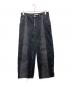 Jieda（ジエダ）の古着「SWITCHING OVER DENIM PANTS/スイッチング オーバー デニム パンツ」｜ブラック