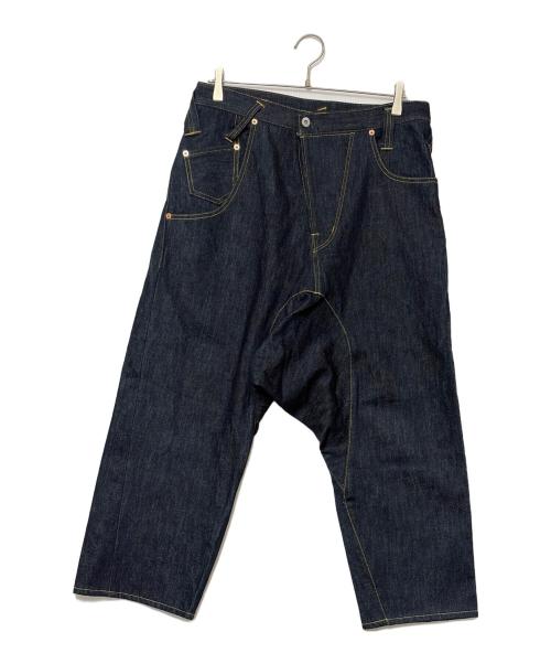 FUMITO GANRYU（フミトガンリュウ）FUMITO GANRYU (フミトガンリュウ) アシンメトリー 5ポケット サルエル デニムパンツ インディゴ サイズ:SIZE 2（M)の古着・服飾アイテム
