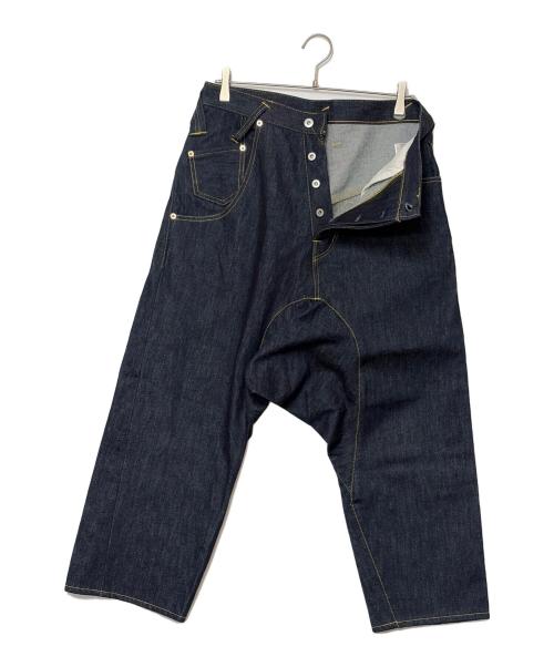 FUMITO GANRYU（フミトガンリュウ）FUMITO GANRYU (フミトガンリュウ) アシンメトリー 5ポケット サルエル デニムパンツ インディゴ サイズ:SIZE 2（M)の古着・服飾アイテム