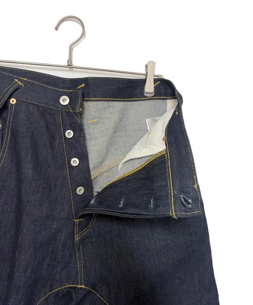 FUMITO GANRYU（フミトガンリュウ）FUMITO GANRYU (フミトガンリュウ) アシンメトリー 5ポケット サルエル デニムパンツ インディゴ サイズ:SIZE 2（M)の古着・服飾アイテム