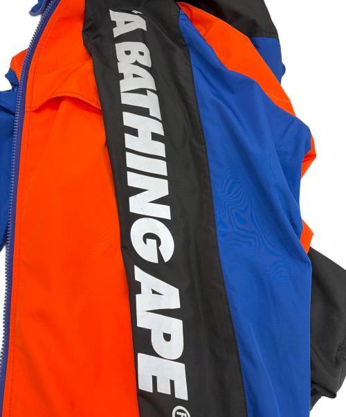 A BATHING APE（ア ベイシング エイプ）A BATHING APE (ア ベイシング エイプ) ナイロンパーカー オレンジ×ブルー サイズ:SIZE XLの古着・服飾アイテム
