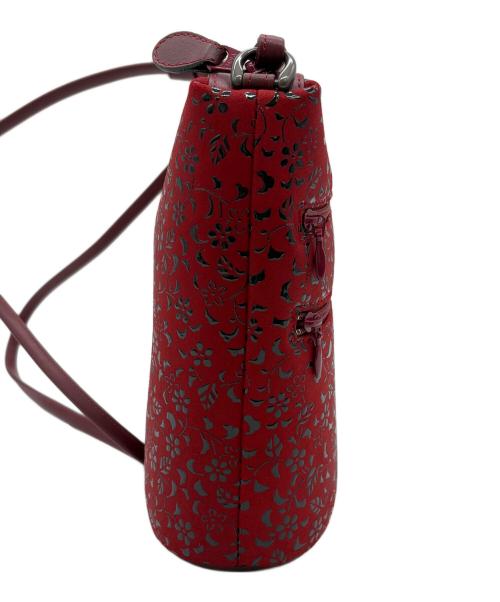 印傳屋（インデンヤ）印傳屋 (インデンヤ) ショルダーバッグ レッドの古着・服飾アイテム