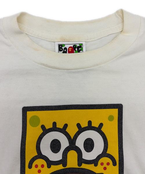 A BATHING APE（ア ベイシング エイプ）A BATHING APE (ア ベイシング エイプ) 半袖シャツ ホワイト サイズ:SIZE Sの古着・服飾アイテム