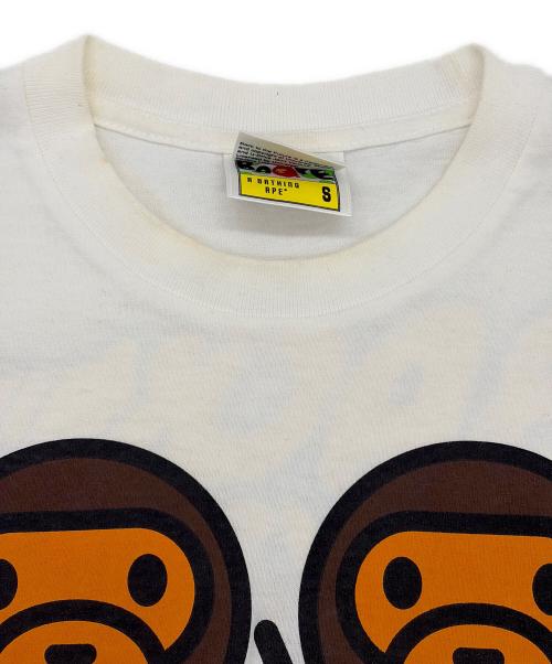 A BATHING APE（ア ベイシング エイプ）A BATHING APE (ア ベイシング エイプ) 半袖Tシャツ ホワイト サイズ:SIZE Sの古着・服飾アイテム