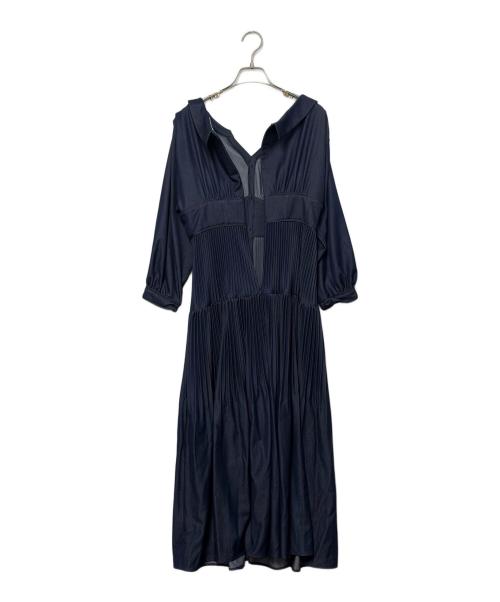 HER LIP TO（ハーリップトゥ）HER LIP TO (ハーリップトゥ) 長袖ワンピース インディゴ サイズ:SIZE Mの古着・服飾アイテム