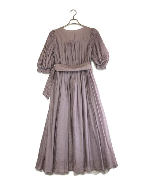 HER LIP TO（ハーリップトゥ）Her lip to (ハーリップトゥ) エアリー ボリュームスリーブ ドレス ラベンダー サイズ:SIZE Mの古着・服飾アイテム