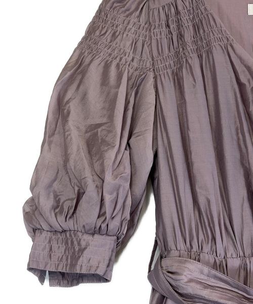 HER LIP TO（ハーリップトゥ）Her lip to (ハーリップトゥ) エアリー ボリュームスリーブ ドレス ラベンダー サイズ:SIZE Mの古着・服飾アイテム